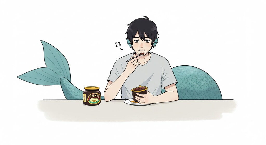 マーマイトを食べるマーマン伊藤（23歳）