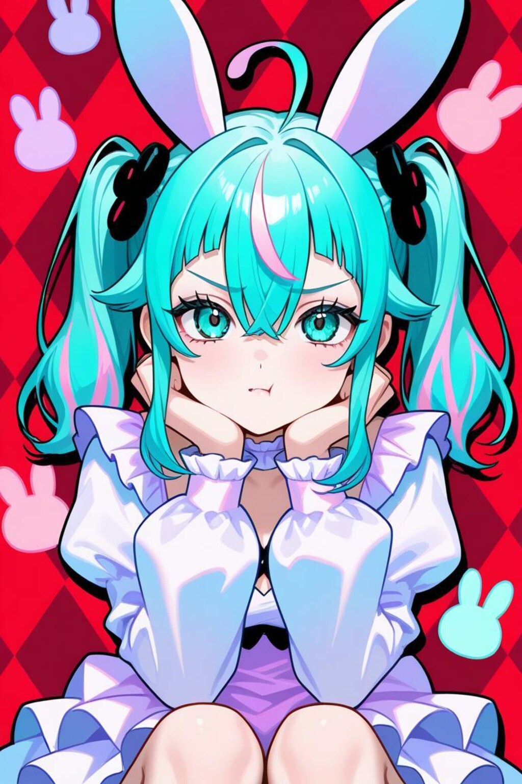 うさ耳のお嬢さんは今日もご機嫌ななめのようです。