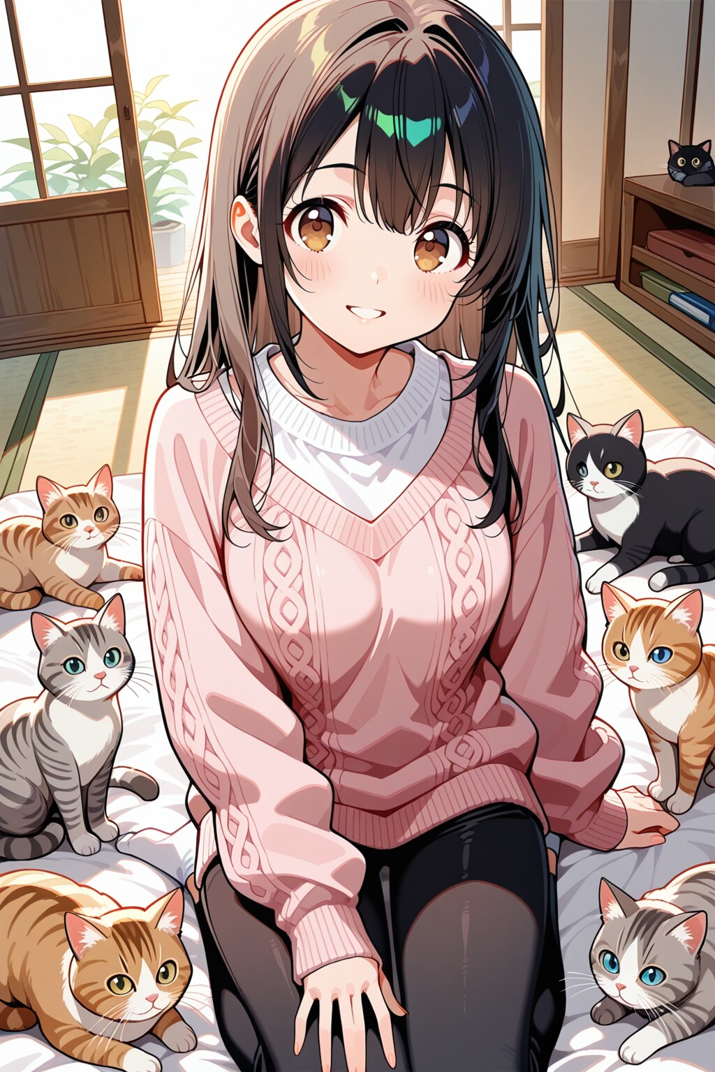 女の子とにゃんこ　その８