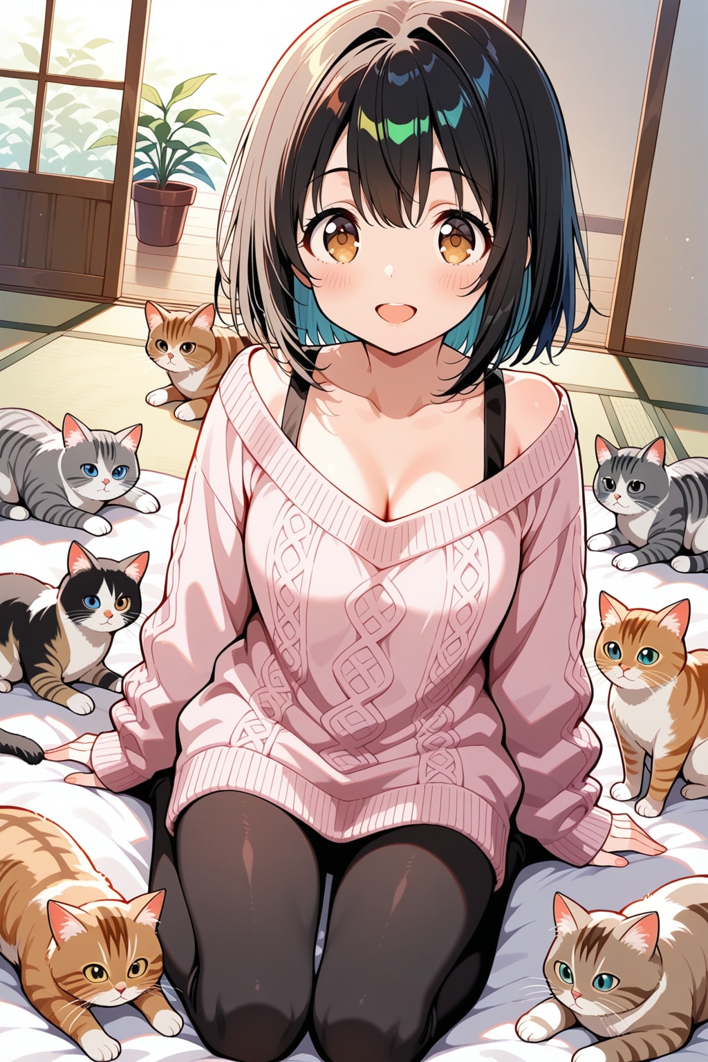 女の子とにゃんこ　その８