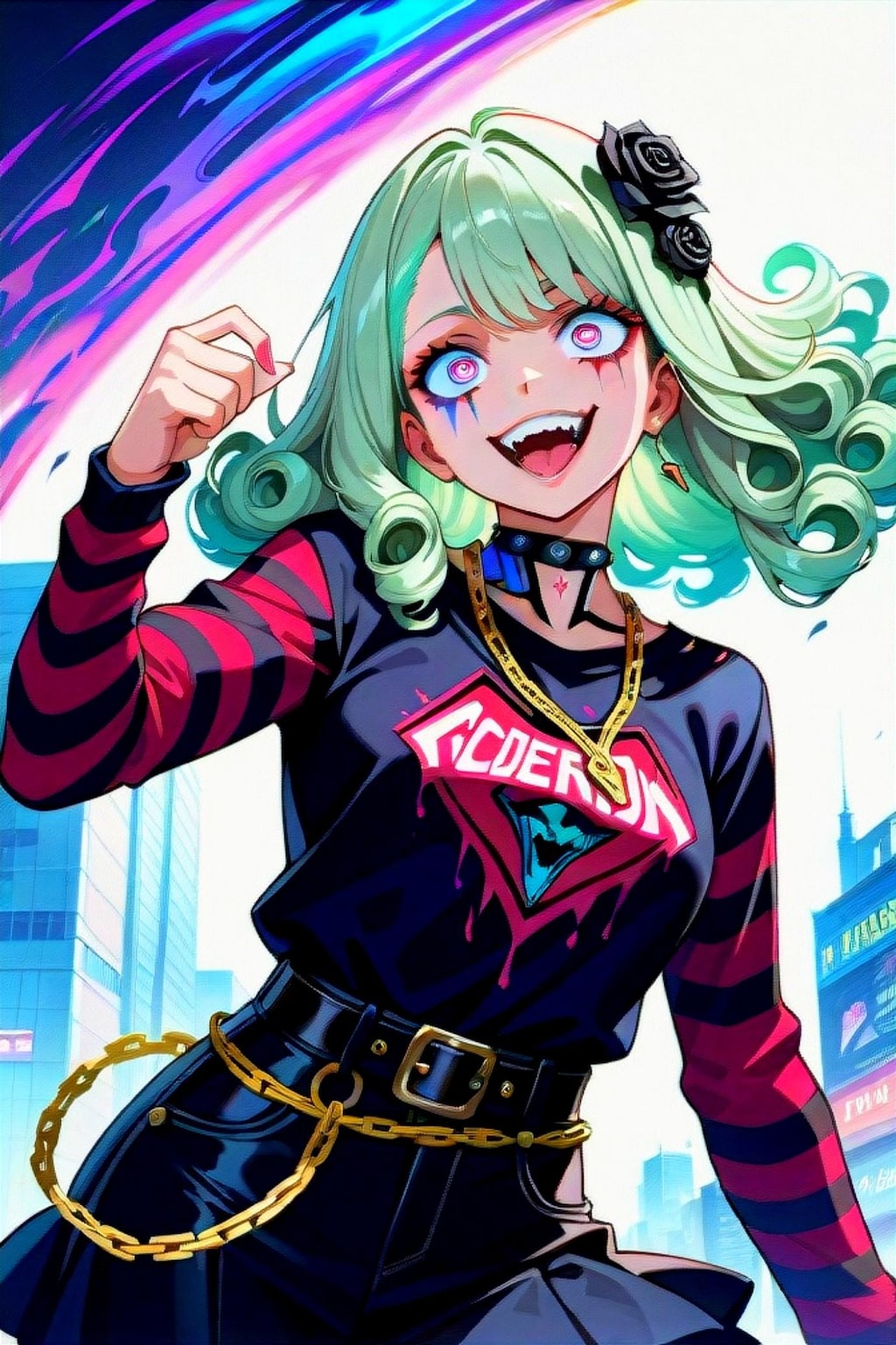 バッドガールの緑髪ちゃん