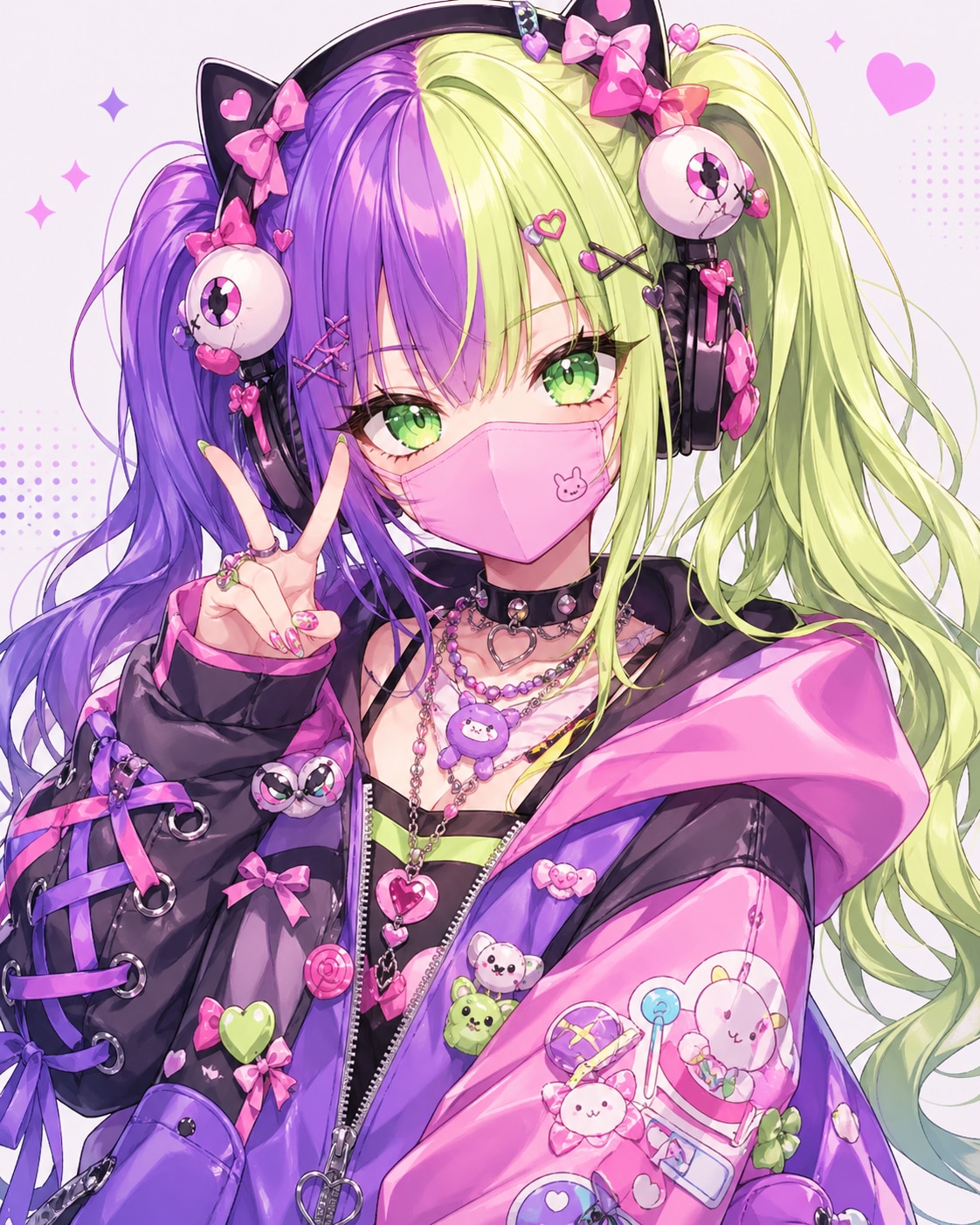 🟪/✌🏻/🟩 | の人気AIイラスト・グラビア
