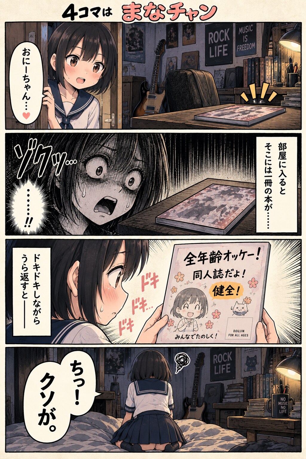 4コマはマナチャン2 | の人気AIイラスト・グラビア