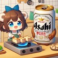 豆腐を炙るビール缶と小さな女の子 7枚目