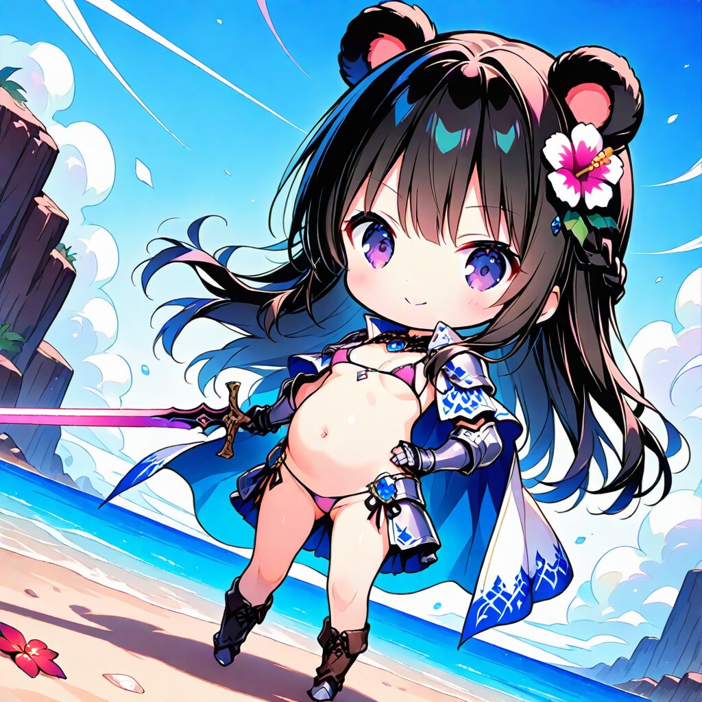 ちびくまみみナイトさん (ビキニアーマー)
