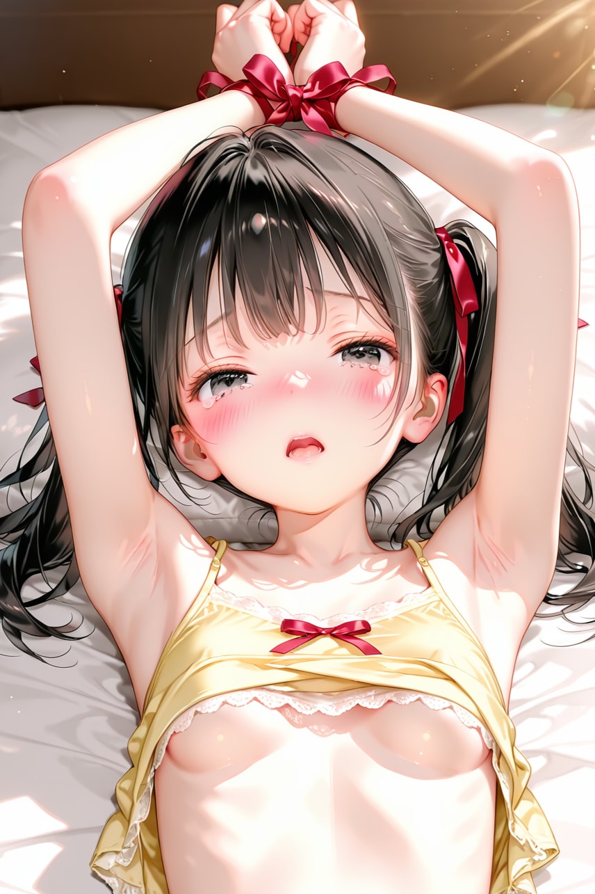 えっ？これ、ごっこ遊びだよね？お兄ちゃん…眼が怖いよ？えっ…何で服めくるの？ちょっと待って？お兄ちゃん？