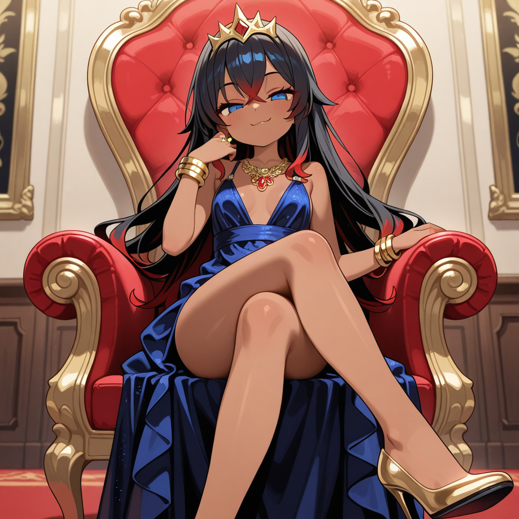 女王様の黒メッシュさん