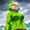 競泳水着カエルレインコートコスプレ梅雨人妻達 6枚目