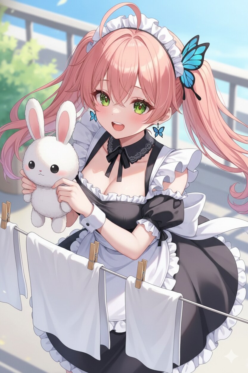 うさぎさんを洗濯しました！*