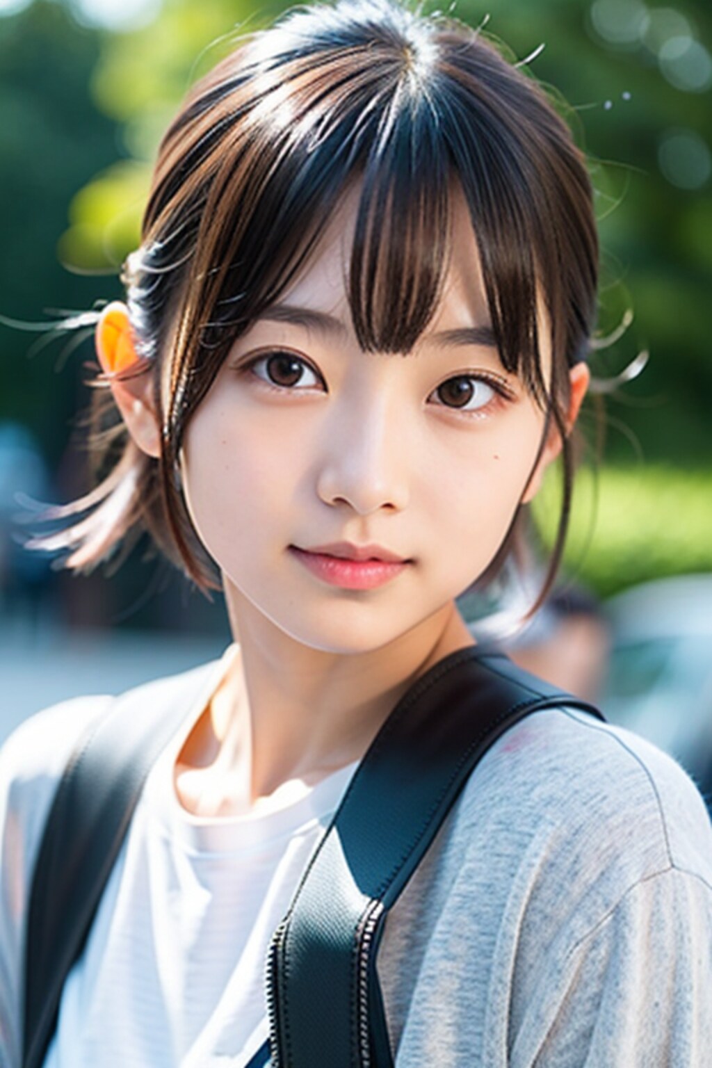 私服の女の子