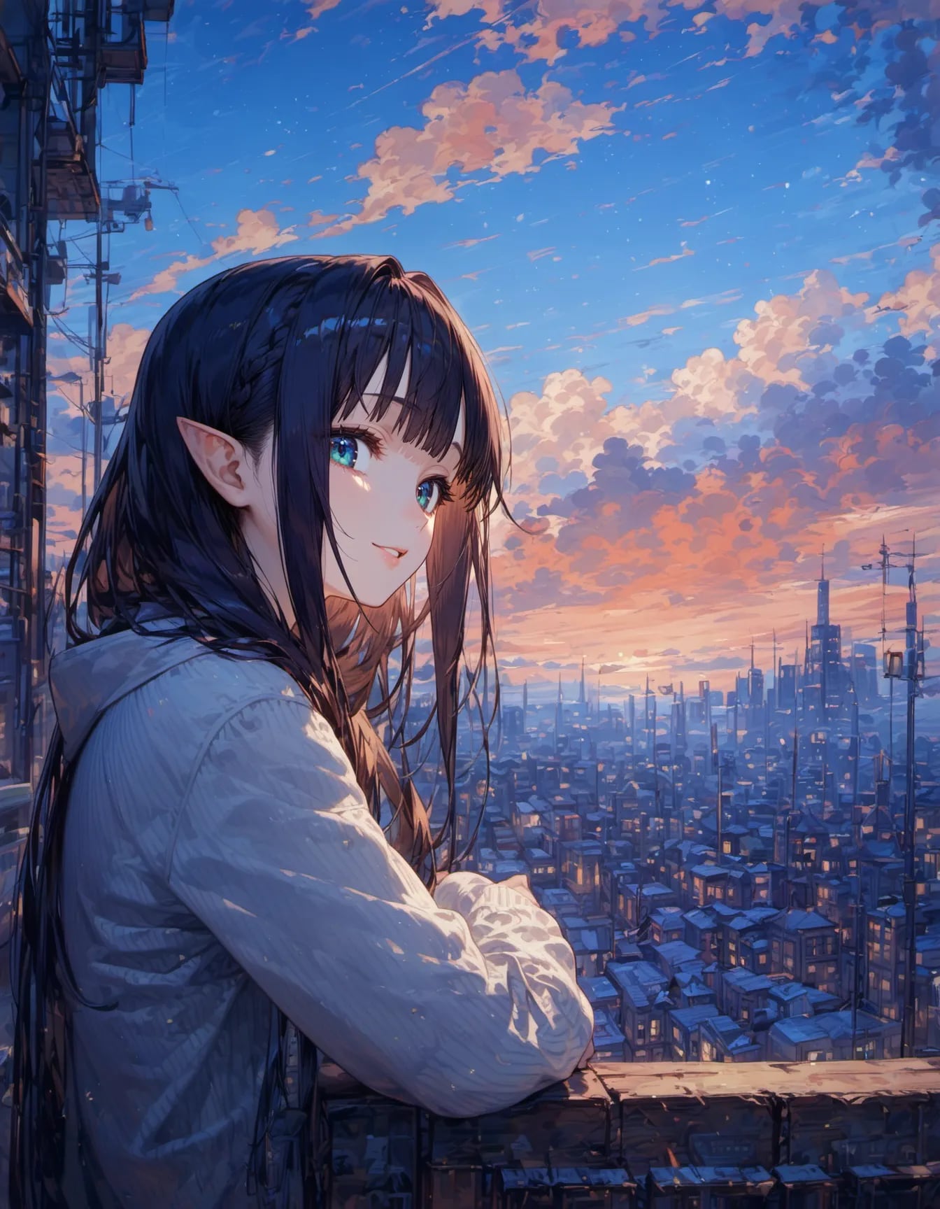 A City That Breathes at Dusk | の人気AIイラスト・グラビア