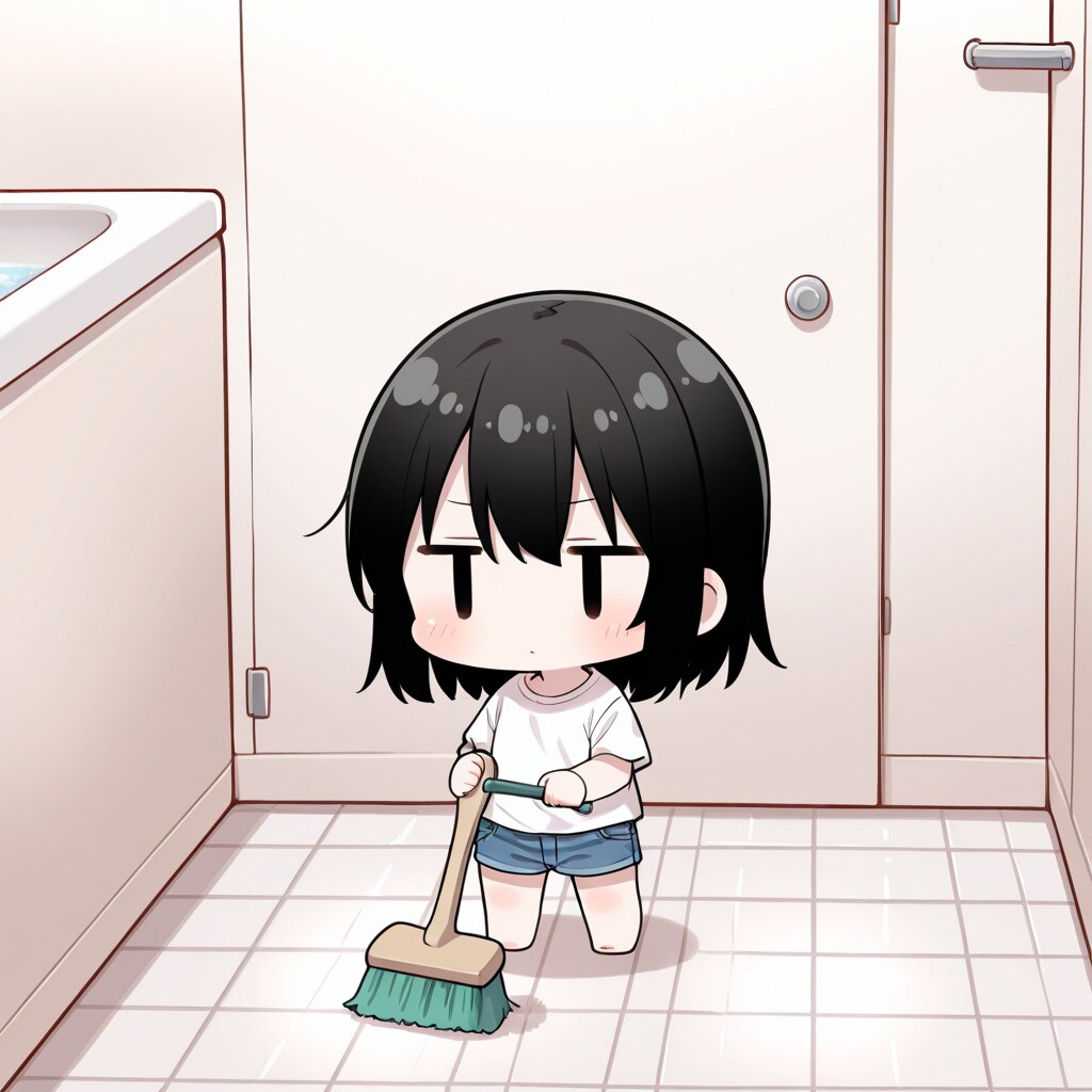 お風呂掃除を…させられる💦