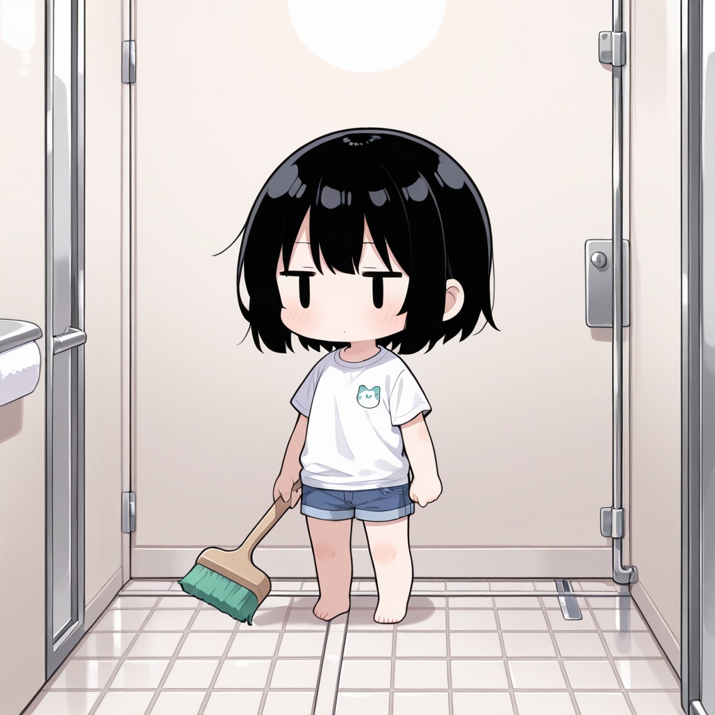 お風呂掃除を…させられる💦
