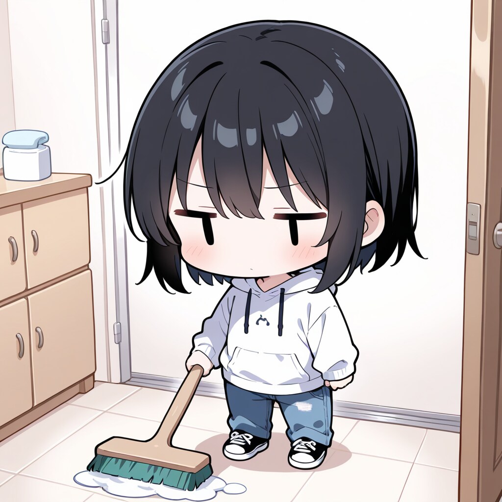 お風呂掃除を…させられる💦