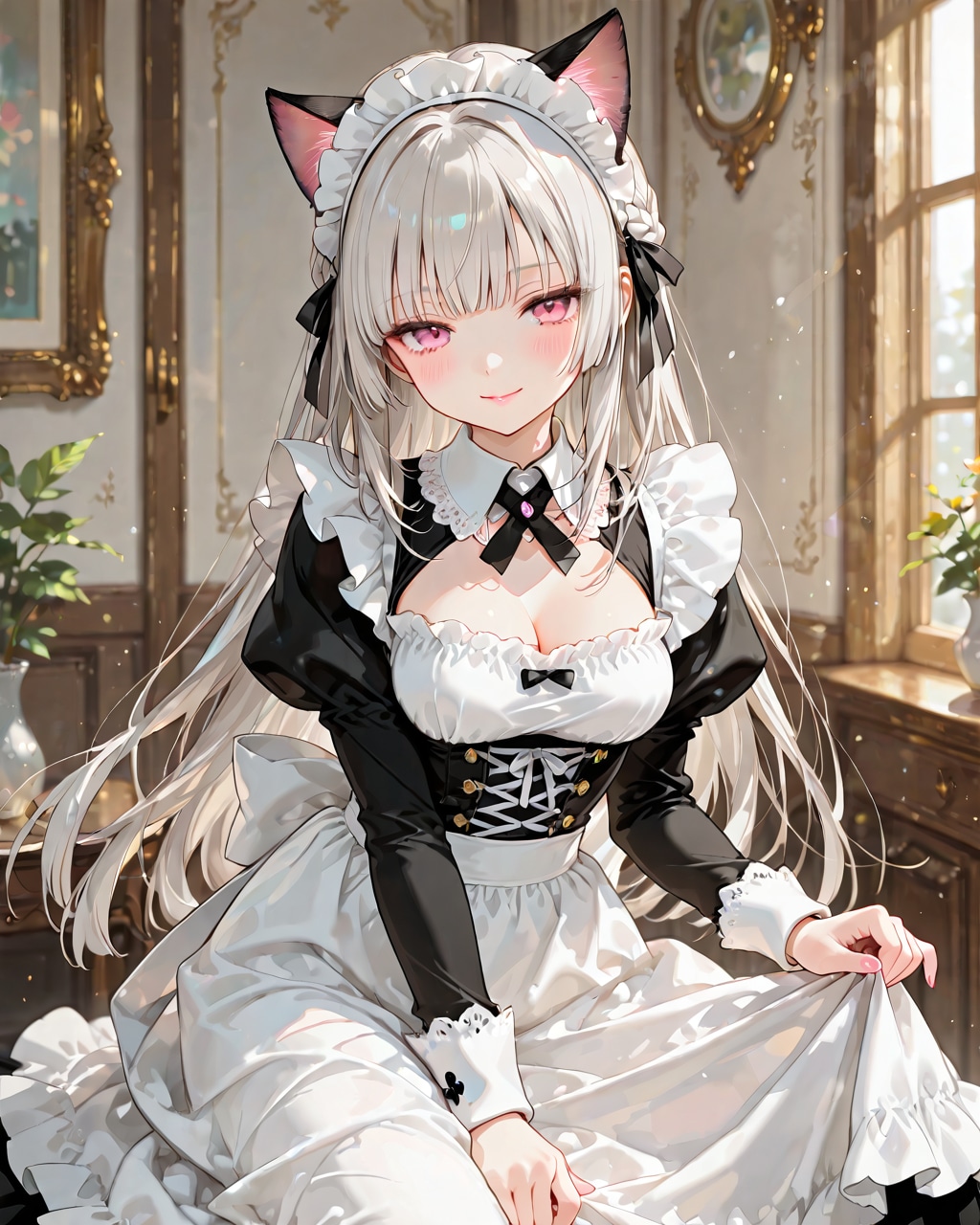 猫耳メイド | の人気AIイラスト・グラビア