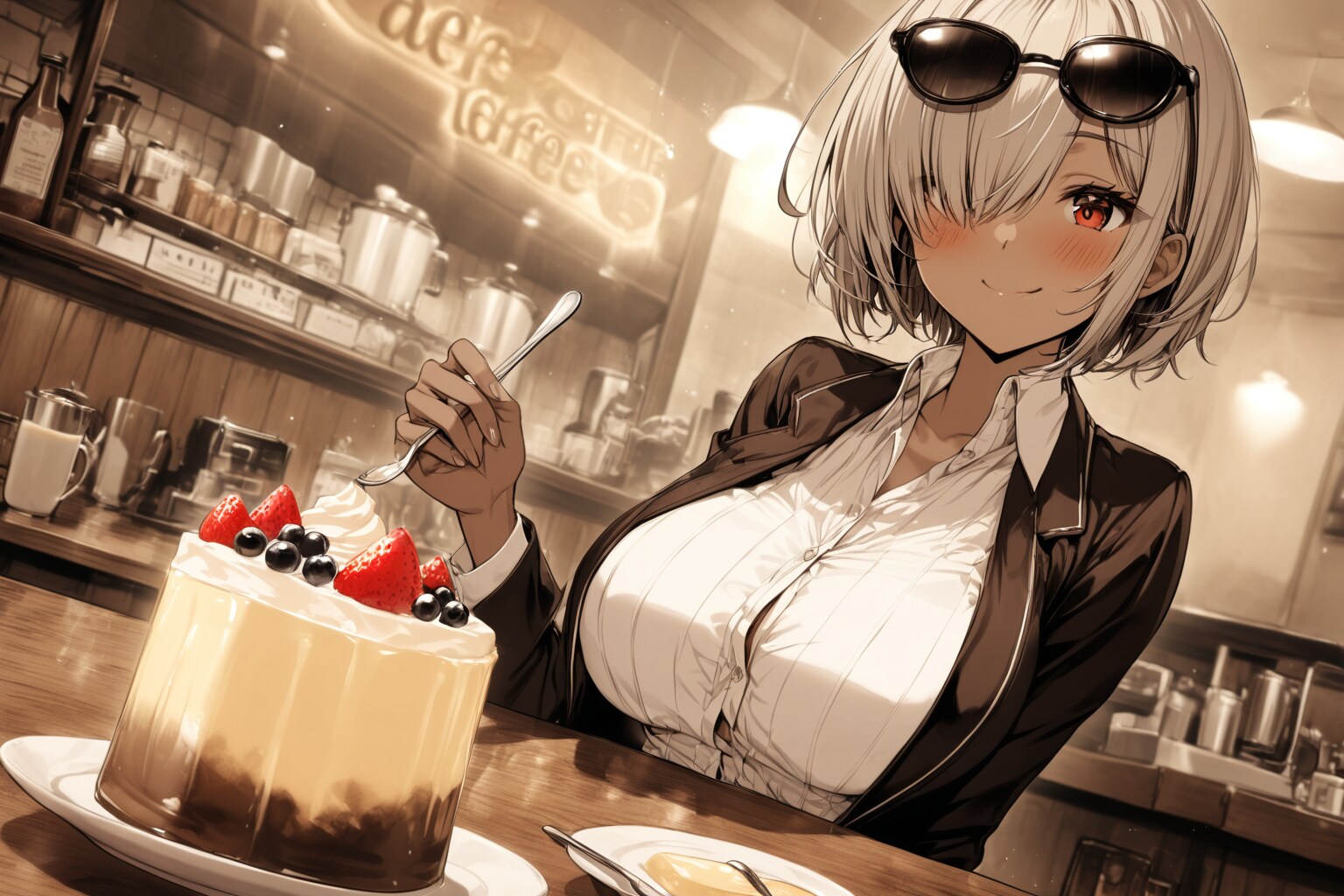 レトロ喫茶店でティータイム