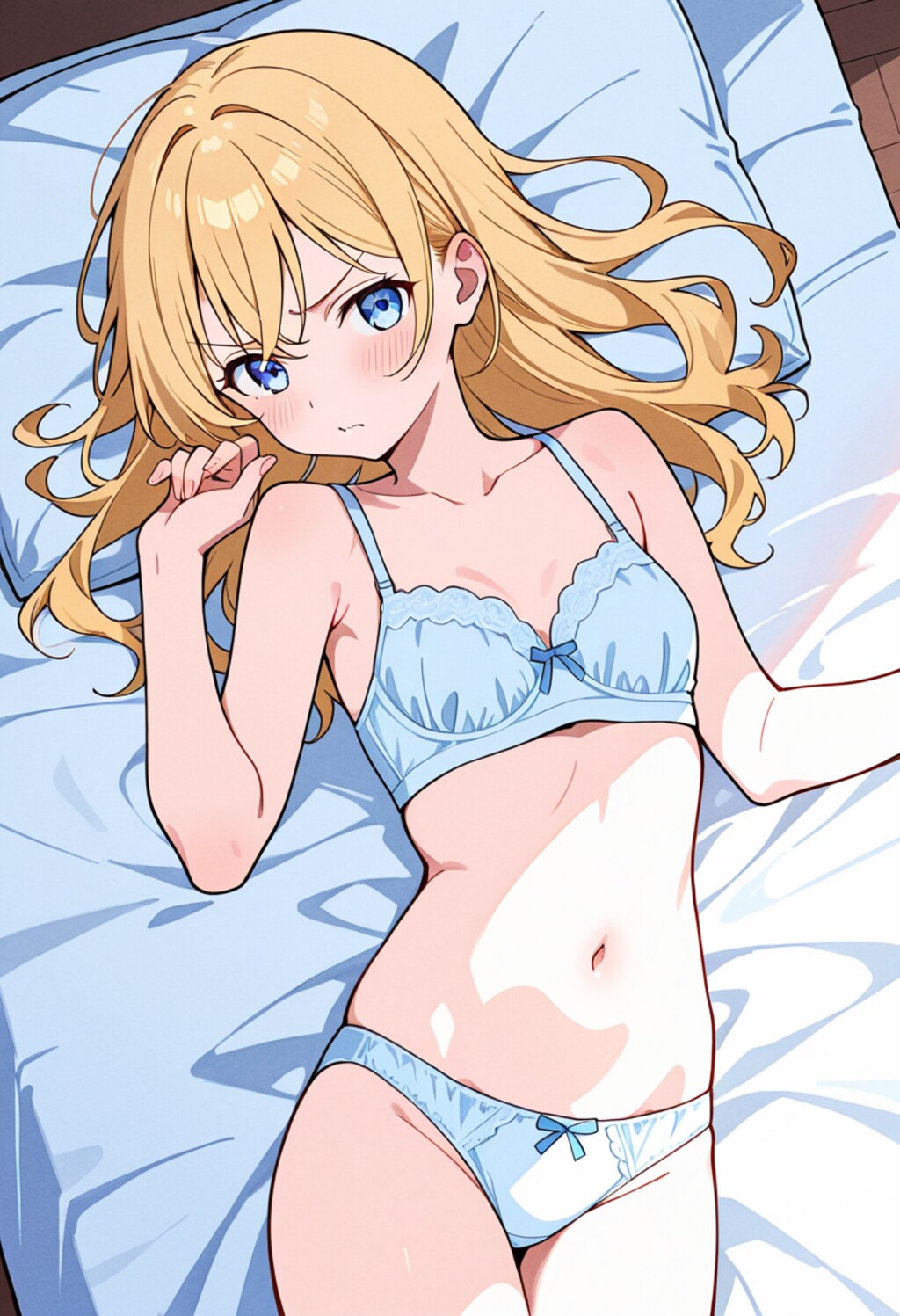 ベッドに押し倒し！？