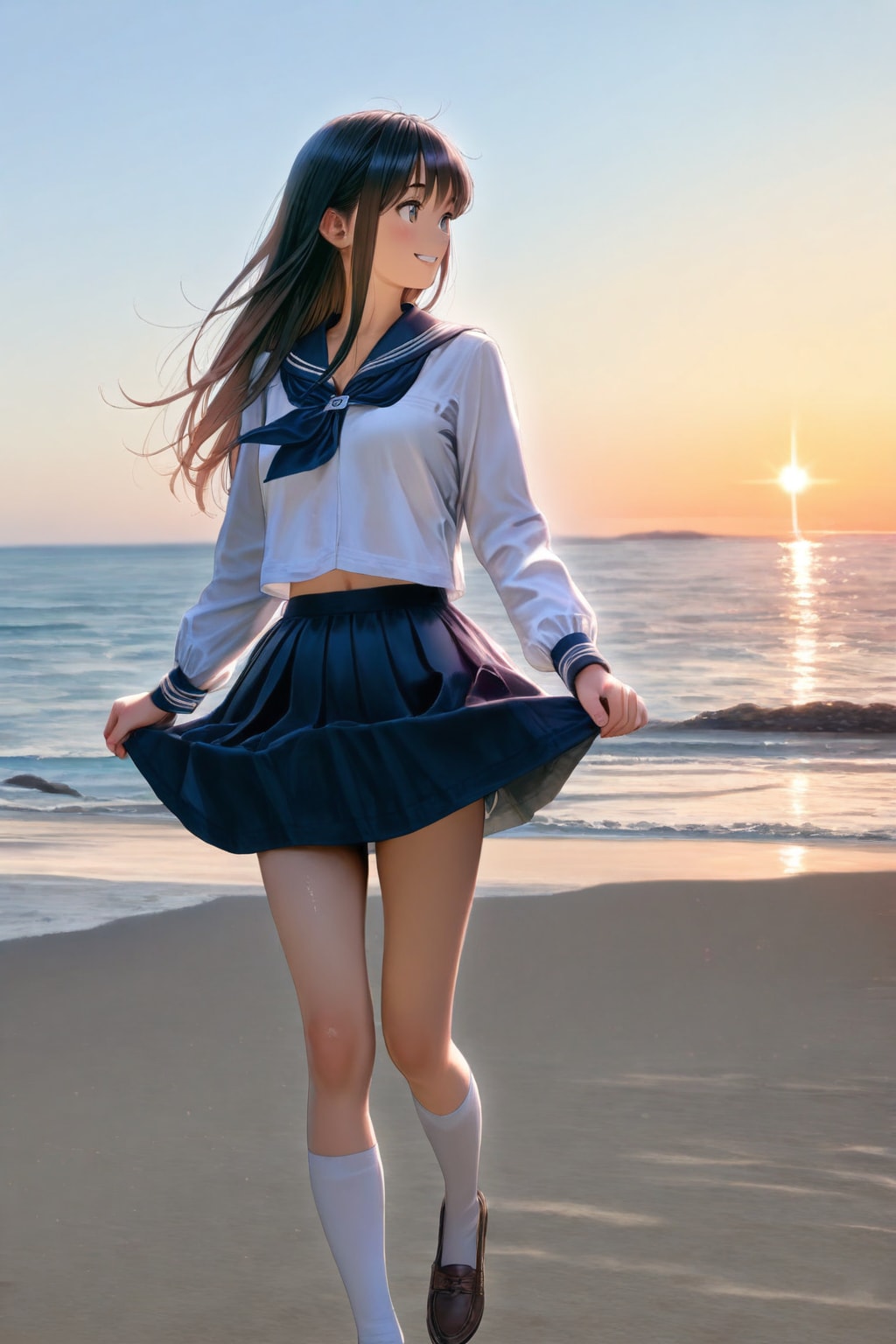 黄昏の彼女３５ | の人気AIイラスト・グラビア