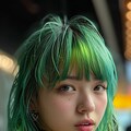 Green hair girl 7枚目