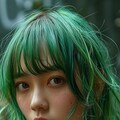 Green hair girl 6枚目