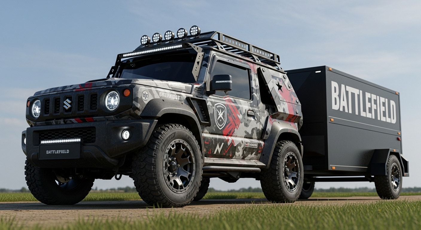 ジムニーバトルフィールド軍用車 | の人気AIイラスト・グラビア