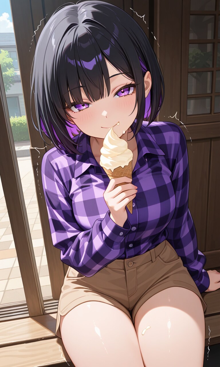 紫色が似合う女の子47