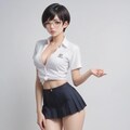 短すぎるスカートの女子高生 2枚目