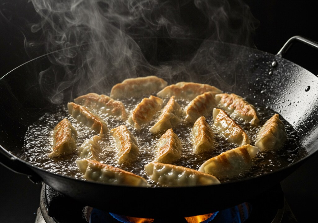 前菜の揚げ餃子に選べる飲み物セット