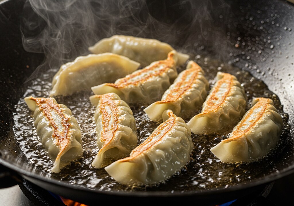 前菜の揚げ餃子に選べる飲み物セット