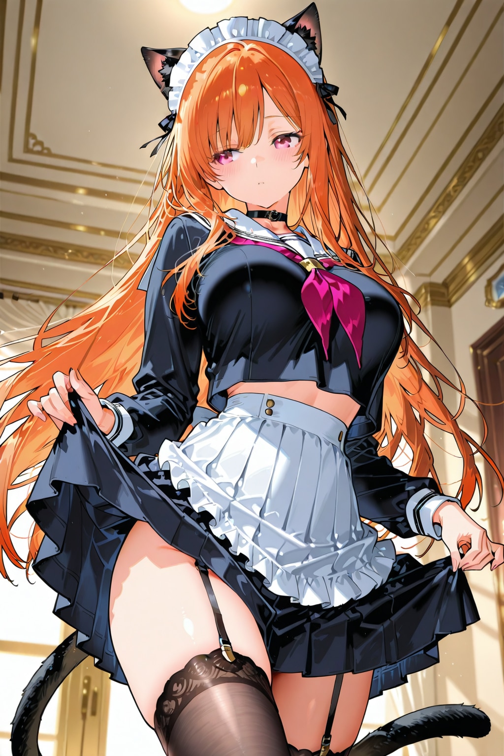黒セーラーメイド