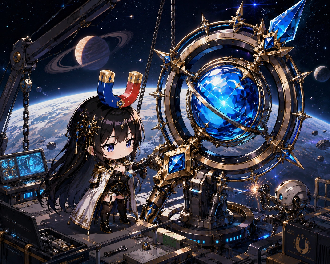 帝国艦隊・セレスティア提督、今日も整備に集中す🛠️