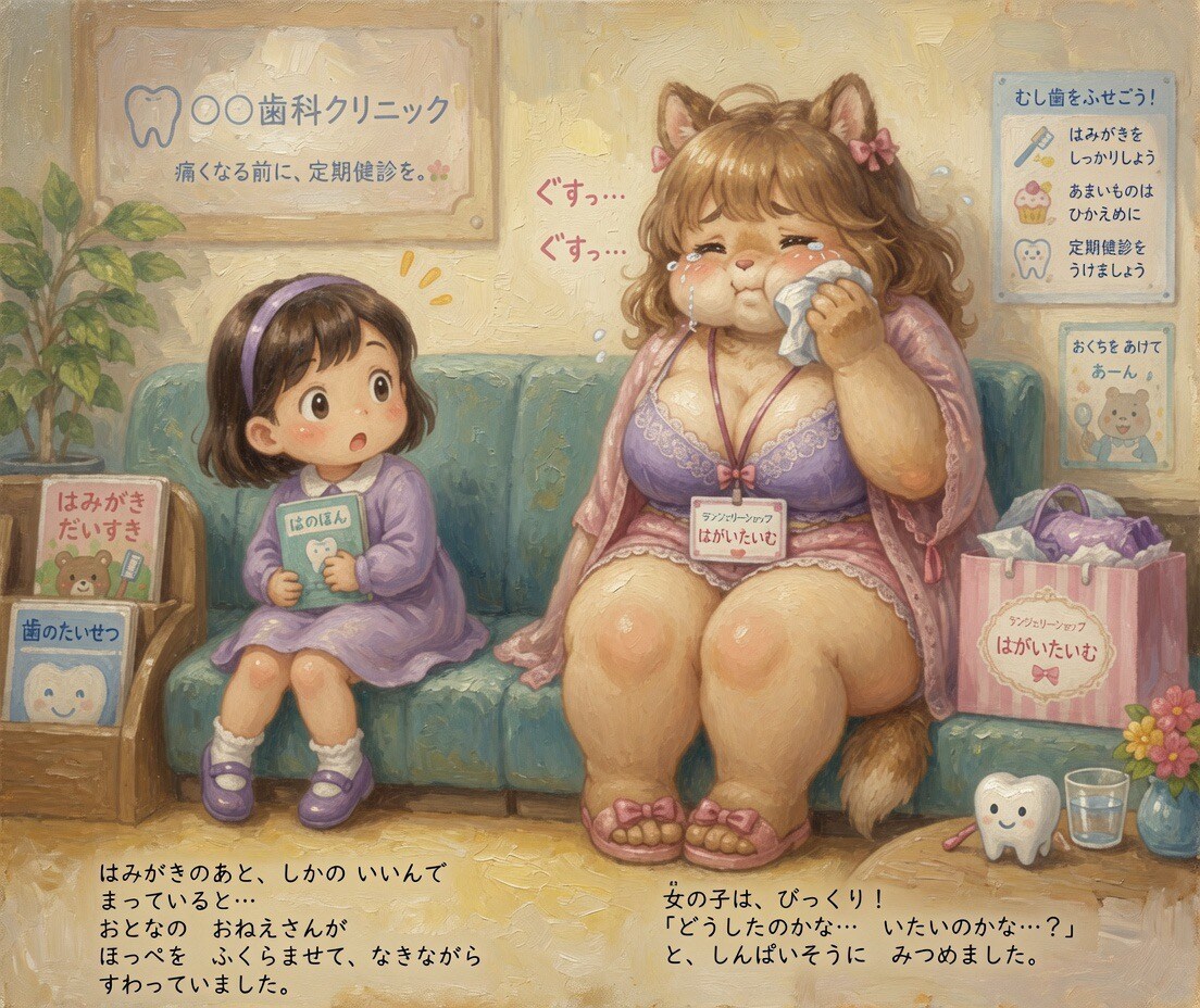 ランジェリーショップのおねえさん むしばになる