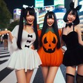 黒髪ハロウィンで比較 2枚目