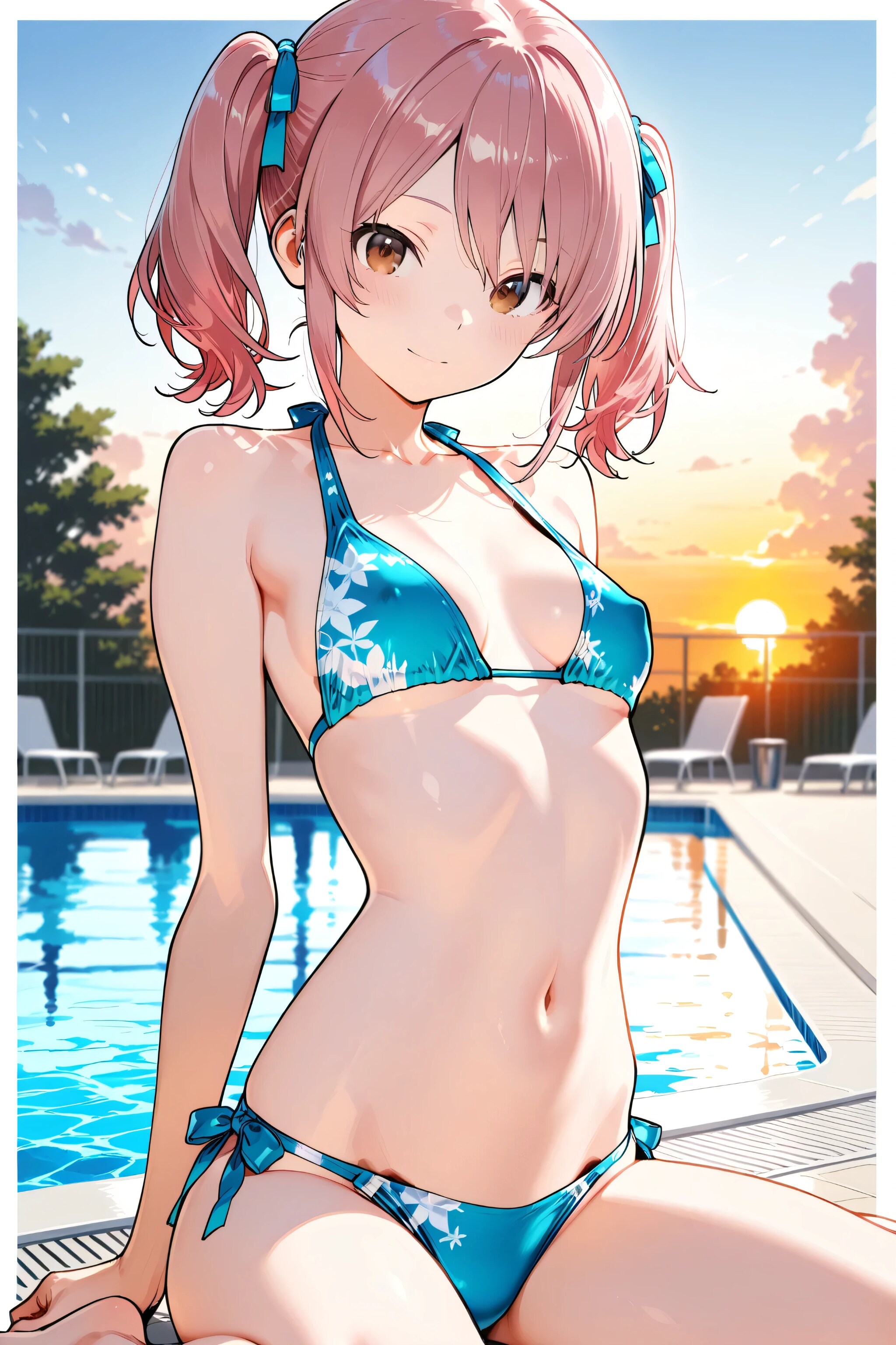Sunset and Girl