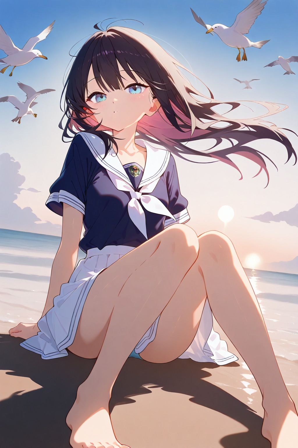 カモメと少女(BUTTER)