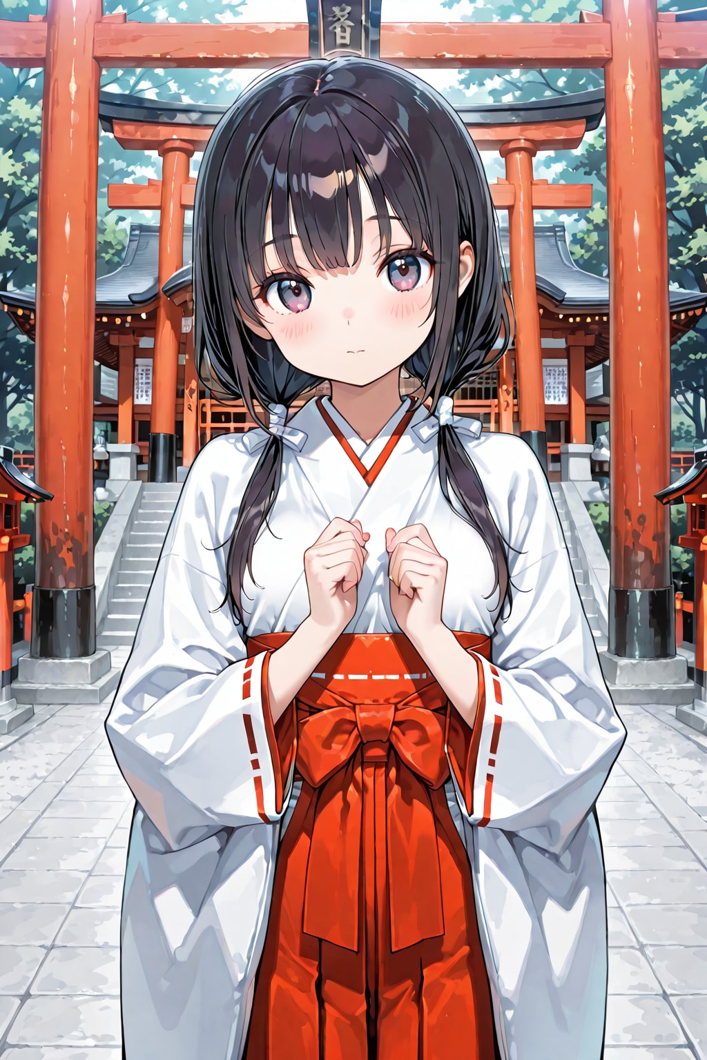 巫女(ECHIDNA)(10) | の人気AIイラスト・グラビア