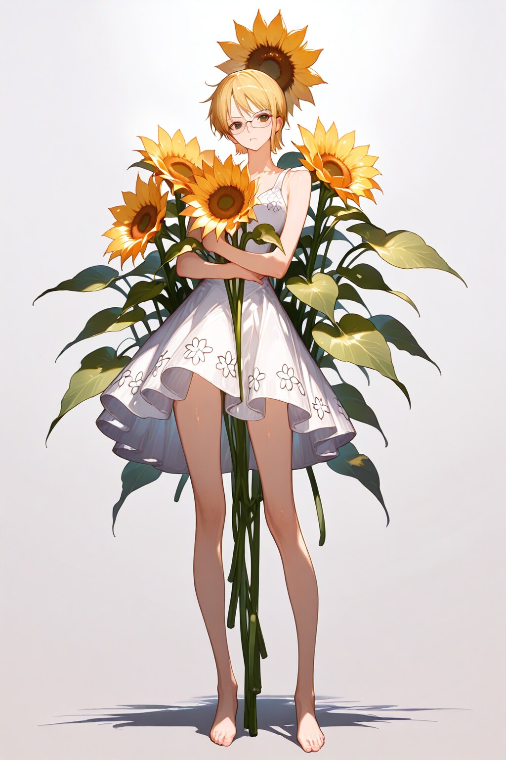 向日葵の如き君なりき