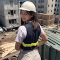 工事現場のお姉さん 5枚目