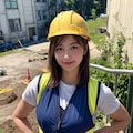 工事現場のお姉さん 9枚目