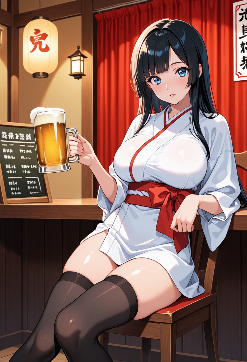 巫女居酒屋 | の人気AIイラスト・グラビア