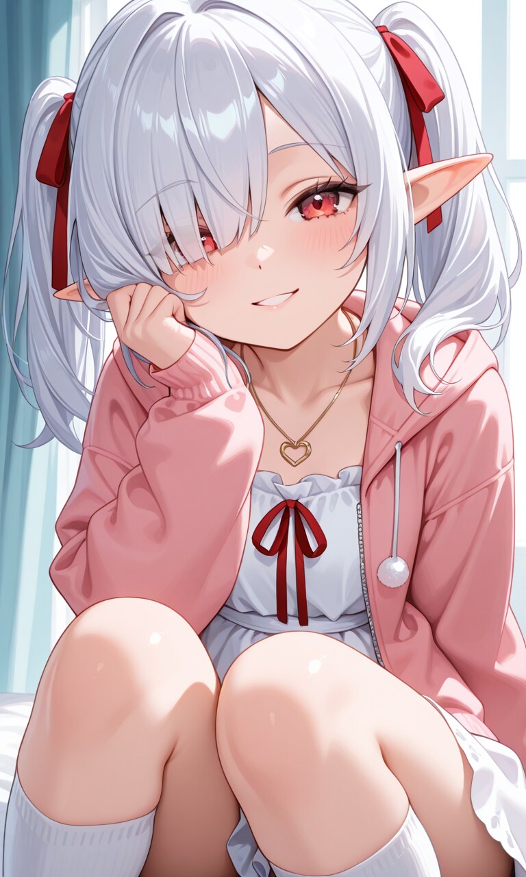 寝ぼけているからなのか？美少女が見えるな