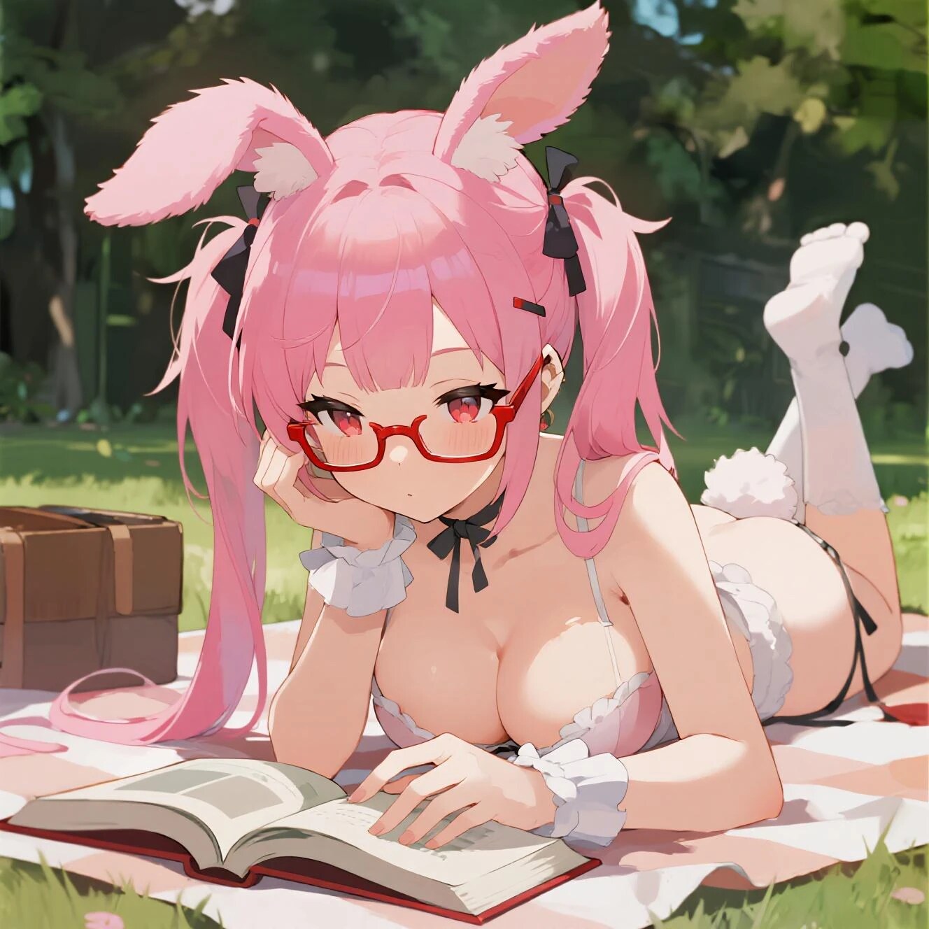兎耳セツナ～休日に大自然で読書も悪くない～