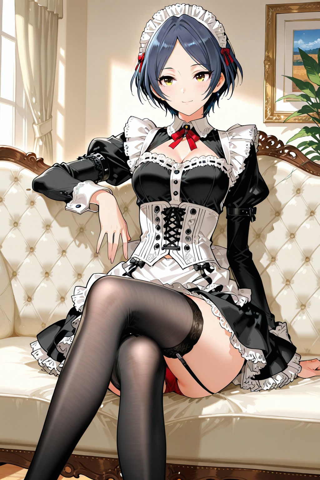 2/10 今日は火曜日・・・どうしたの、あっ・・・その目線は何処を見てるのか判ったわ。