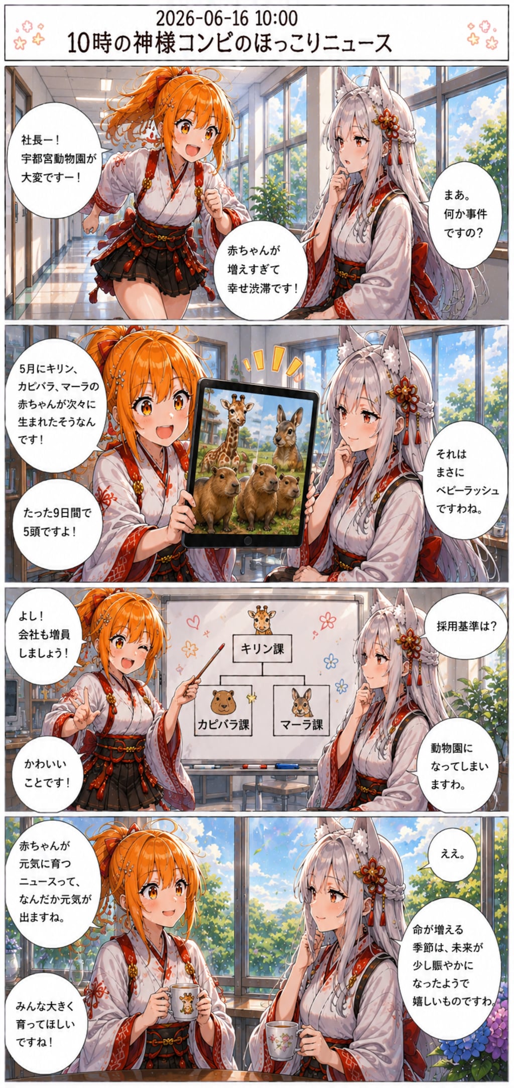 毎日漫画　10時　ほっこりニュース