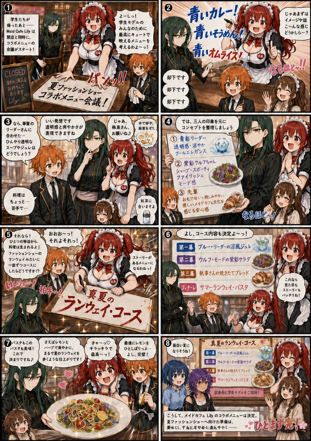 閉店後のコラボメニュー会議