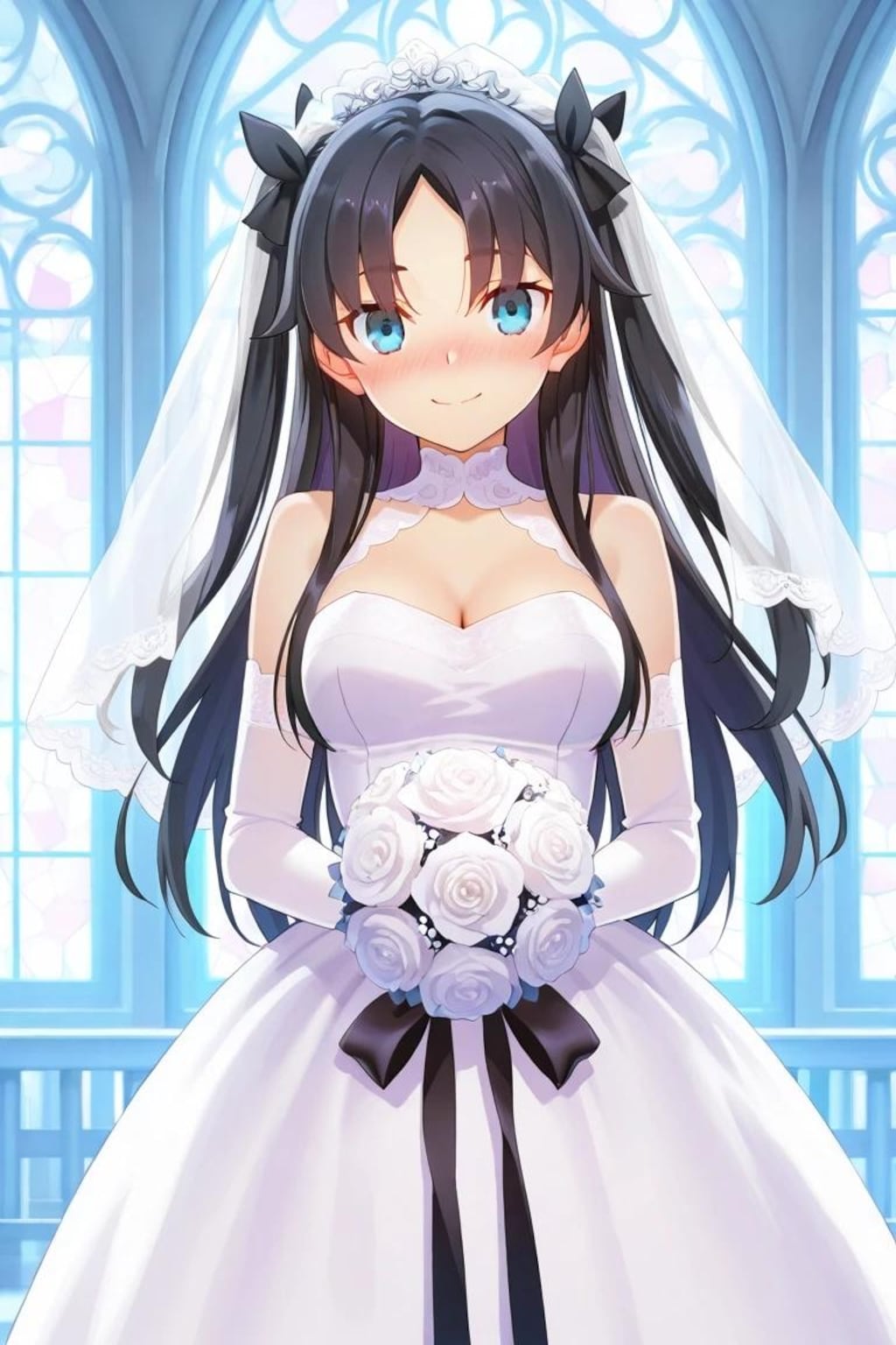 Fateキャラクターのウェディングドレス姿