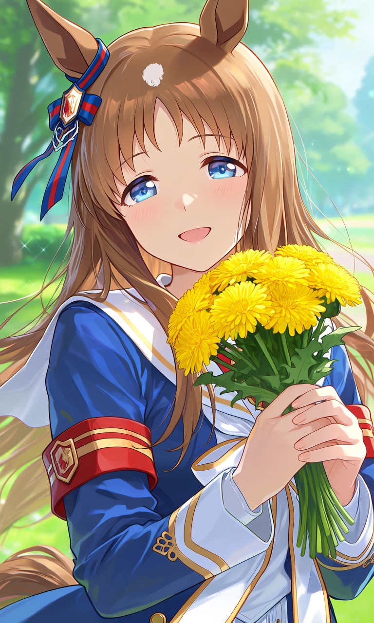グラスワンダーにタンポポの花束を…… | の人気AIイラスト・グラビア