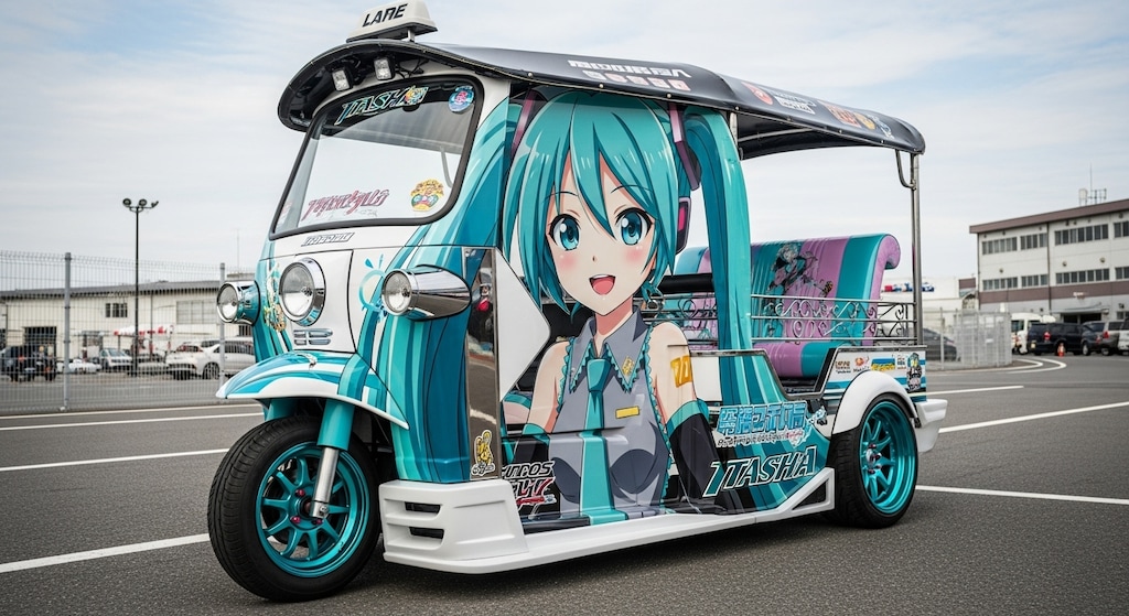 初音ミク痛車オート三輪