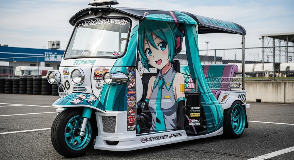 初音ミク痛車オート三輪