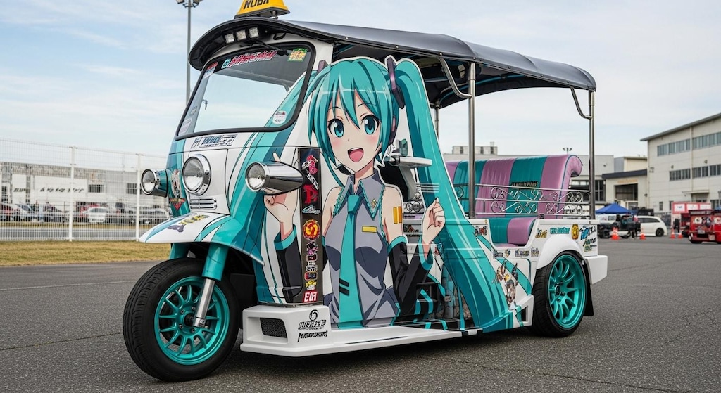 初音ミク痛車オート三輪